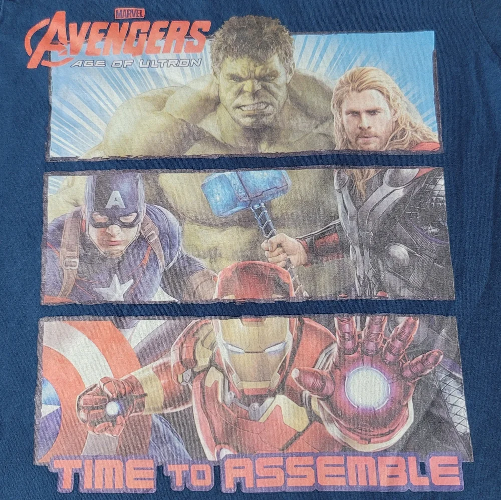 Marvel Blue Cosmic Graphic Short Sleeve Tee